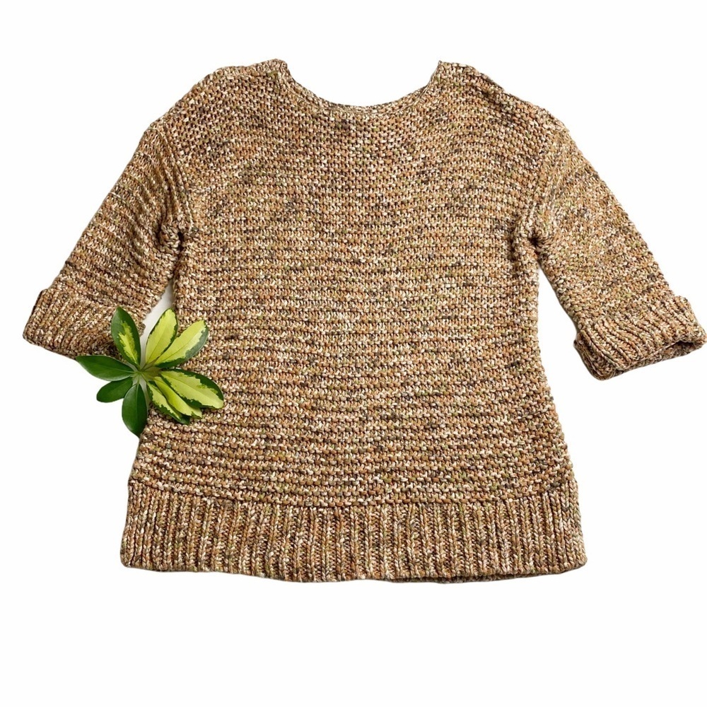 CHICOS Bulky Knit Multi Colored Boxy Sweater